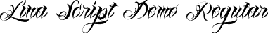 Lina Script Demo Regular font - LinaScriptDemo.ttf