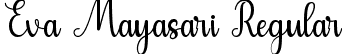 Eva Mayasari Regular font - EvaMayasari.ttf