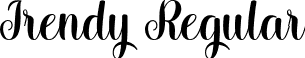 Irendy Regular font - Irendy.ttf