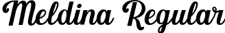 Meldina Regular font - Meldina.otf