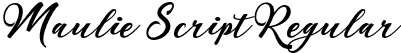 Maulie Script Regular font - Maulie Script.otf