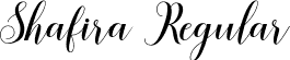 Shafira Regular font - Shafira.otf