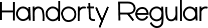 Handorty Regular font - Handorty.ttf