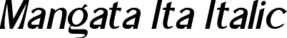 Mangata Ita Italic font - Mangata-Italic.otf