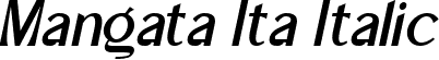 Mangata Ita Italic font - Mangata-Italic.ttf