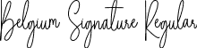 Belgium Signature Regular font - Belgium Signature.otf