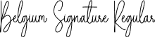 Belgium Signature Regular font - Belgium Signature.ttf