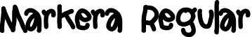 Markera Regular font - MarkeraRegular.ttf