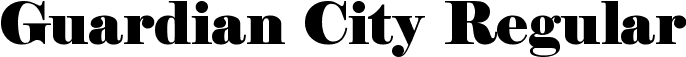 Guardian City Regular font - GuardianCity Free.ttf