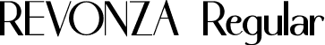 REVONZA Regular font - REVONZA Regular.otf