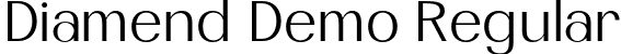 Diamend Demo Regular font - Diamend-Regular.otf