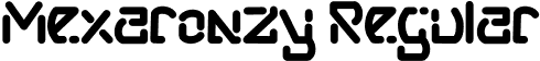 Mexaronzy Regular font - Mexaronzy.otf