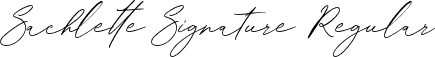 Sachlette Signature Regular font - Sachlette Signature.ttf