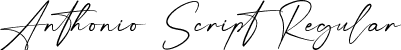 Anthonio Script Regular font - AnthonioScript.ttf