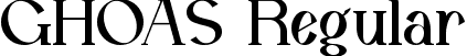 GHOAS Regular font - GHOAS.ttf