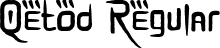 Qetod Regular font - Qetod.ttf