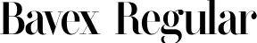 Bavex Regular font - Bavex-font.ttf