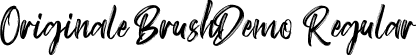 Originale Brush Demo Regular font - OriginaleBrushDemoRegular.ttf