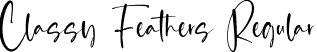 Classy Feathers Regular font - Classy Feathers.otf