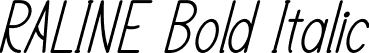 RALINE Bold Italic font - Raline-BoldItalic.otf