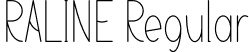 RALINE Regular font - Raline.otf