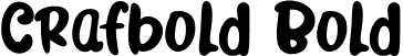 Crafbold Bold font - Crafbold.otf