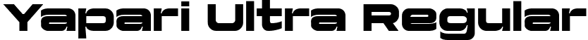 Yapari Ultra Regular font - YapariTrial-Ultra.ttf