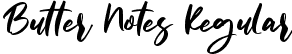 Butter Notes Regular font - Butter Notes.ttf