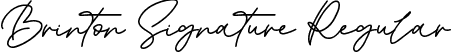 Brinton Signature Regular font - Brinton Signature.ttf