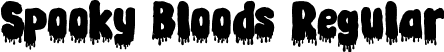 Spooky Bloods Regular font - Spooky Bloods.ttf