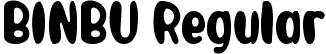 BINBU Regular font - BINBU.ttf