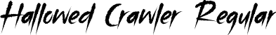 Hallowed Crawler Regular font - Hallowed Crawler Free.ttf