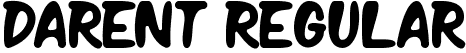 DARENT Regular font - DARENT.ttf