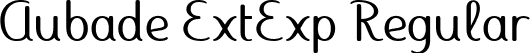 Aubade ExtExp Regular font - Aubade-ExtraExpanded.ttf