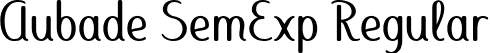 Aubade SemExp Regular font - Aubade-SemiExpanded.ttf