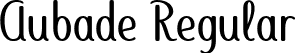 Aubade Regular font - Aubade-Regular.ttf