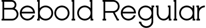 Bebold Regular font - Bebold-Light.otf