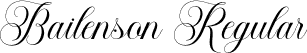 Bailenson Regular font - Bailenson.otf