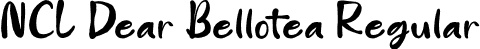 NCL Dear Bellotea Regular font - NCLDearBellotea-Regular.otf