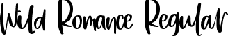 Wild Romance Regular font - Wild  Romance.ttf