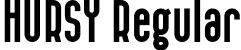 HURSY Regular font - HURSY.otf