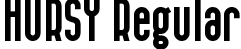 HURSY Regular font - HURSY.ttf