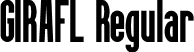 GIRAFL Regular font - GIRAFL.otf