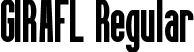 GIRAFL Regular font - GIRAFL.ttf