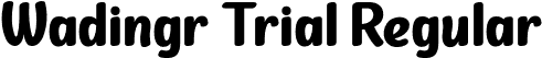 Wadingr Trial Regular font - Wadingr Trial.otf