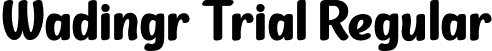 Wadingr Trial Regular font - Wadingr Trial.ttf