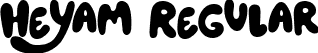 Heyam Regular font - Heyam.ttf