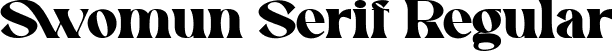 Swomun Serif Regular font - Swomun Serif.ttf