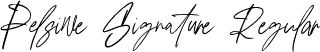 Pelsiwe Signature Regular font - Pelsiwe Signature.otf