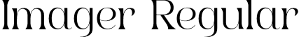 Imager Regular font - Imager.otf